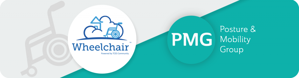 TCES wheelchair and PMG logos